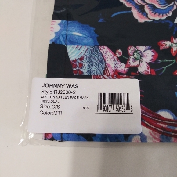 JOHNNY WAS Cotton Face Mask Floral Print - Picture 3 of 8